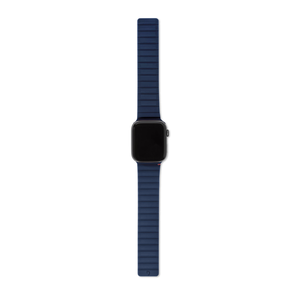  Ремешок Decoded Sillicone Magnetic Traction Strap для Apple Watch 6/SE/5/4 (44mm) силиликон, синий